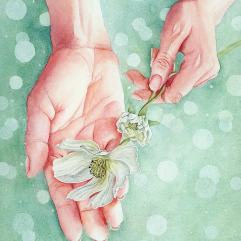 As Above, So Below - Hand Painting - Karen Berstler Studios - Delaware Artist